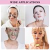 PEOVLVN 300 Sheets Facial Plastic Mask Disposable Facial Sheet Mask Transparent Face Mask Sheets for Skin Care DIY Spa Mask Moisture Retention