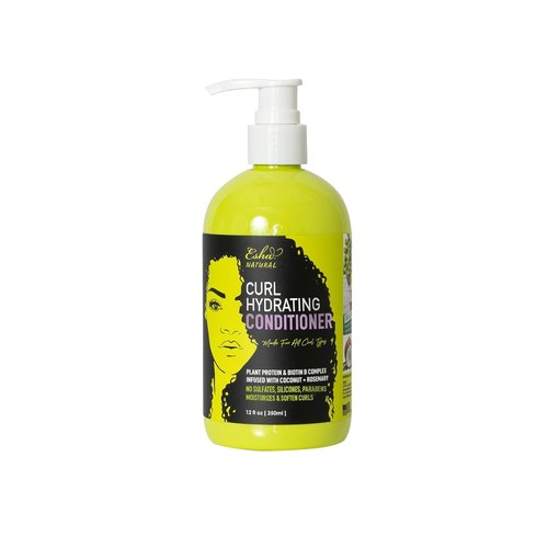 Esha Girl Natural – Curl Hydrating Conditioner - Moisturize 3C & 4C Curls with Coconut & Rosemary Oils, Biotin - Tropical Fruit Scent (12 Oz.)