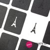 Whats Up Nails - Eiffel Tower Nail Stencils Stickers Vinyls for Nail Art Design (1 Sheet, 20 Stickers & Stencils)