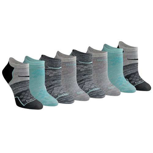 Saucony Women's RunDry Performance Super Lite No-Show Athletic Socks, Blue Assorted (8 Pairs), Medium