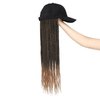 AliRobam Hat Wigs Baseball Cap with Senegalese Twist Braids Hair extensions Hat With Braided Hair attached for Black White woman (24inch, T27)