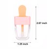 JEWMIA 12 Pcs Ice Cream Shaped Empty Lip Gloss Tubes, 0.2oz Empty Lip Balm Containers Refillable Lip Balm Bottles for Lip Gloss and Eyelash Growth Oil
