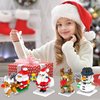 Erweicet 4 Pack 655PCS Christmas Building Block Toys Christmas Claus Snowman Elk Sleigh Building Kit Set for Kids Boys Girls Teens Christmas Stocking Stuffers Gifts
