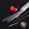 40 PCS Beading Needles, Seed Beads Needles Extra Fine Thin Beading Embroidery Needles Long Straight Beading Thread Needles for Bracelets Jewelry Making with Needle Threaders and Sewing Pin Cushion