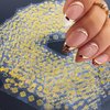 30 Sheets Gold Nail Stickers for Nail Art French Tip Line Nail Art Stickers 3D Self-Adhesive Pegatinas Uñas Gold Geometric Line Star Letter Nail Decal for Women Manicure Tips DIY Acrylic Nail Supplies