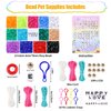 Bead Pets, 10 PCS Pony Beads Keychain Making Kit with Instruction, Keyring & Key Clasp, DIY Keychain Kit Ultimate Bead Pets Create Your Own Backpack Keychain Kit, Bead Art Crafts for Beginners