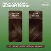 Clairol Natural Instincts Demi-Permanent Hair Dye, 5C Brass Free Medium Brown Hair Color, Pack of 1