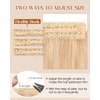 Benehair Halo Hair Extensions Real Human Hair 16 Inch Invisible Wire Hair Extensions with Fish Line Ash Blonde Mixed Bleach Blonde Halo Hair Extension 100% Human Hair Halo Extensions 60g #18&613