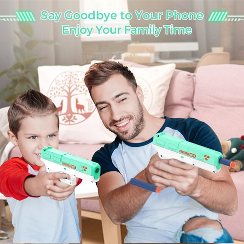 LEEGAKU Airsoft Gun for Glock,Blaster Model with EVA Soft Foam Darts for Nerf Guns Bullet,Shooting Games Education Toy for Beginner Kids Boys Adults