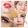 2 Pack Retractable Lip Brush for Lipstick Lip Gloss Double-Ended Lip Makeup Brushes with Cap Lipstick Brush Applicator Travel