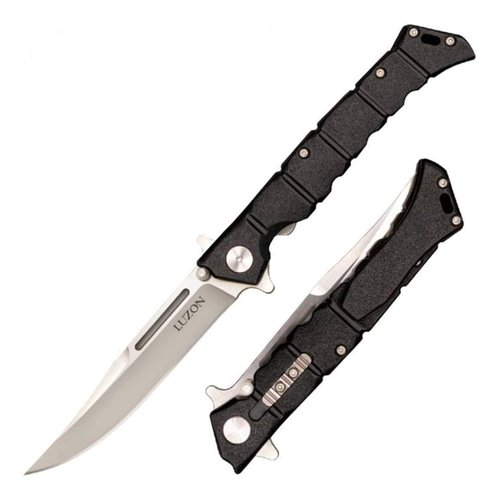 Cold Steel Luzon Series Folding Knife with Pocket Clip, Black/Silver