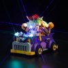 Hilighting Upgraded Led Light Kit for LEGO Bowser's Muscle Car Expansion Set Building Set, Compatible with LEGO 71431 (Model Not Included)