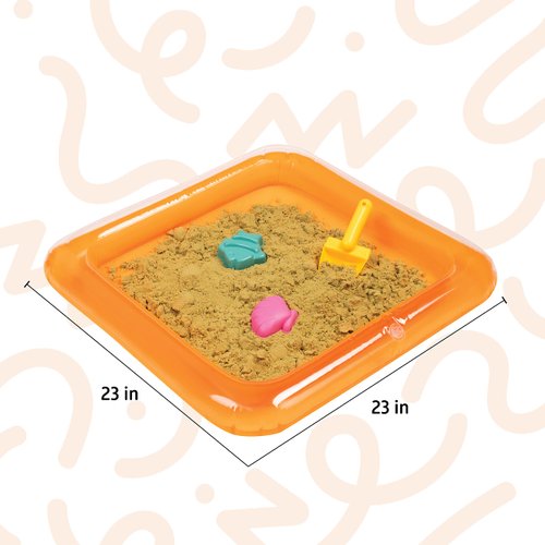 Sensory Sand Inflatable Sand Tray for Sand Activities Alternative to Sand Box or Sand Mat or Sand Table