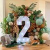 Sage Green and Brown Balloons Set, 12 Inch Green Gold Balloons Nude Coffee Brown Latex Balloons Green Beige Balloons for Jungle Safari Woodland Party Outdoor Birthday Garden Party Decoration
