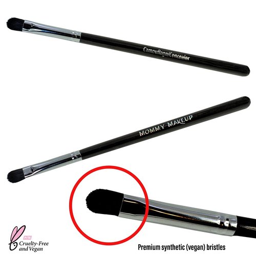 Camouflage/Concealer Makeup Brush for concealing under eye area, eyelid and face imperfections.