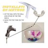 Creative Acrylic Hanging Wall Mounted Fish Tank, Hanging Bowl for Water Plants, Wall Fish Bubble Tank, Hydroponic Air Plant Flower Pot, Mini Aquarium Planter, Home Decor, Fake Plants Nail Stone Etc