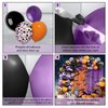 AIBIIN 153pcs Halloween Party Balloons Halloween Balloon Arch Garland Kit Black Orange Purple Confetti Balloons Orange Purple Foil Fringe Curtain Halloween Birthday Baby Shower Party Balloons Supplies
