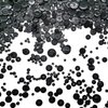 Esoca 650Pcs Black Craft Buttons Bulk Mixed Black Button for Crafts Assorted Size Buttons for Crafting Assortment Variety