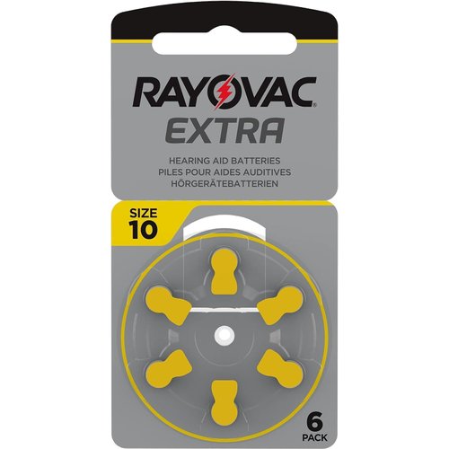 Rayovac Extra Advanced Size 10 Hearing Aid Battery (Pack 60 PCS)