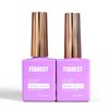 FZANEST Gel Nail Polish Diamond Top Coat- 2 * 15ML No Wipe Top Coat Clear Gel Polish High Gloss Mirror Shine Finish Long Lasting Home DIY Professional Manicure
