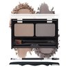 Waterproof Eyebrow Powder Kit-2 Colors Eye Brow Powder Tinted Palette Long Lasting,Light Brown/Taupe Brow Filler Defined&Sculpt Natural Eyebrow Contour Makeup for Sparse Brow with Brow Brush &Razor-01