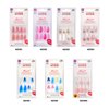 KISS Jelly Fantasy On-Trend Translucent Sculpted Nails, Long, Coffin, “Jelly Baby”, Durable, Easy To Apply, Includes Pink Gel Nail Glue, Mini Nail File, Manicure Stick & 28 Fake Nails
