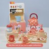 Mentari Toys - Barista Set - Wooden Coffee Machine Pretend Food Play Toy with Espresso Capsules and Cups - Made with Premium Materials and Craftsmanship - Age 3+