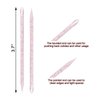 Medsuo 100pcs Disposable Nail Sticks Double-End Multi Functional Cuticle Pusher Remover Nail Art Manicure Pedicure Tool for Cleaning Crafting, Applying Nail Strips Waxing Scraping Paint (Pink)