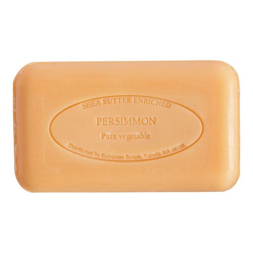 Pre de Provence Artisanal Soap Bar, Natural French Skincare, Enriched with Organic Shea Butter, Quad Milled for Rich, Smooth & Moisturizing Lather, Persimmon, 5.3 Ounce