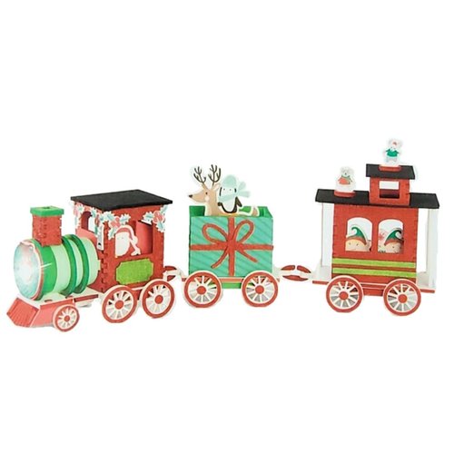 Christmas Train Foam Craft Kit, Christmas, Holidays, Makes 1 Centerpiece Decoration Lights Up
