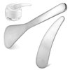 OHPHCALL 2pcs makeup spatula facial skin care products metal spatula beauty spatula skincare spoon beauty scoop facial spatula product spatula cream spoon Stainless steel make up