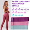 Vikingstrength Booty Bands, Resistance Bands, 3 Levels Exercise Workout Elastic Bands for Legs and Butt, Non-Slip Glute Hip Thigh Band, Booty bands for Woman Gym Work Out + V-Strength Workout App