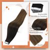 Full Shine Black And Blonde Tape in Hair Extensions Human Hair 14 Inch Tape in Extensions Black To Brown Mixed Blonde Glue Human Hair Extensions Pu Seamless Skin Weft Tape Extensions 50 Gram 20 Pcs