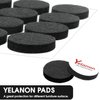Yelanon Felt Furniture Pads -182 Pcs Furniture Pads Self Adhesive, Cuttable Felt Chair Pads, Anti Scratch Floor Protectors for Furniture Feet Chair Legs, Felt Pads for Hardwoods Floors, Black