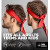Tough Headwear Tie Headband - Bandana Headband - Sports, Running, Football, Workout Sweat Headband for Men - Pirate Bandana