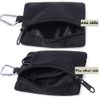 Tactical Keychain Pouch - Military Mini Size Belt Gear EDC Pocket Organizer as Coin Purse ID Card Holder Car Fob Key Waist Case Wallet Headset Pack (Black)