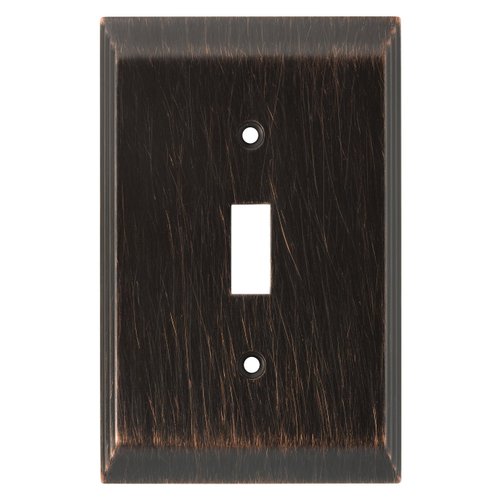 Franklin Brass 126408 Stately Single Toggle Switch Wall Plate / Switch Plate / Cover, Venetian Bronze