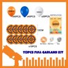 Dart War Party Balloon Garland Kit, 113Pack Blue Orange Black Balloons, Target Sign for Kids Baby Shower Birthday Party Decorations