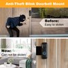 Blink Doorbell Mount, Anti-Theft Blink Video Doorbell Door Mount Bracket No Drilling, Not Block Doorbell Motion Sensor, Easy to Install, Fit for Blink Doorbell Camera (Black)