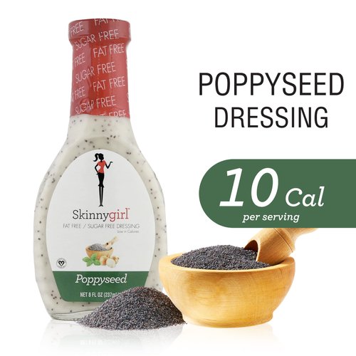 Skinnygirl Fat-Free Salad Dressing, Sugar-Free Poppyseed, 8 Ounce