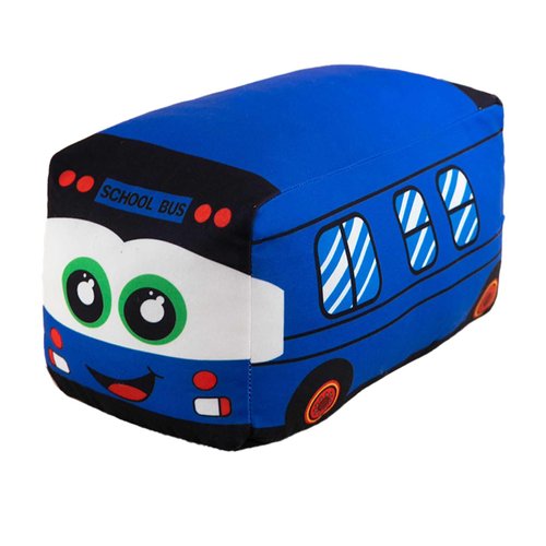 XiRiDa 13.7" Car Plush Toys, Car Shaped Pillow, Blue Car Stuffed Animal Gifts for Kids