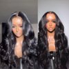 MDL Body Wave Lace Front Wigs Human Hair 26 Inch 200% Density Glueless Wigs 13x4 HD Body Wave Lace Frontal Wigs Human Hair Pre Plucked Brazilian Virgin Hair with Baby Hair