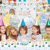 Kawaii Birthday Party Decorations, Cute Dog Party Supplies Include Banner, latex Balloons, Hanging Swirls, Foil Balloon, Cake Cupcake Toppers, Tablecloth for Kids Kawaii Theme Party