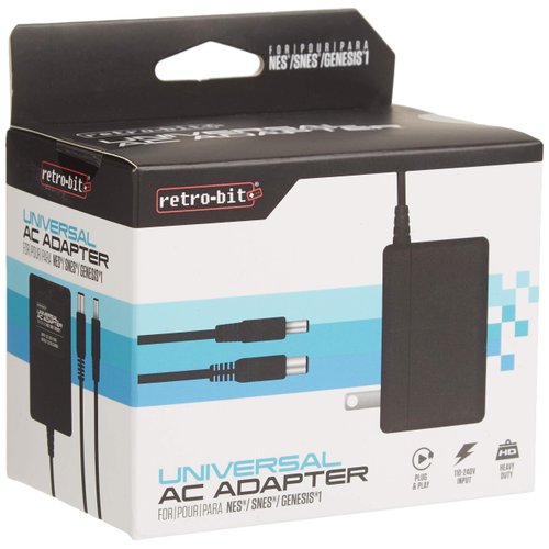 Retro Bit 3 in 1 AC Adapter NES/SNES/GENESIS