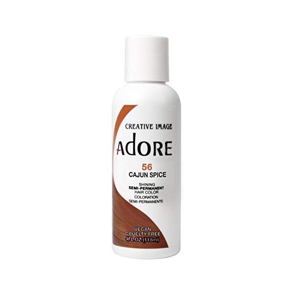 Adore Semi Permanent Hair Color - Vegan and Cruelty-Free Hair Dye - 4 Fl Oz - 056 Cajun Spice (Pack of 2)