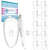 GMS Optical® Soft Screw-in Silicone Symmetrical Shape Eyeglass Nose Pads - 10 Pair (15mm)