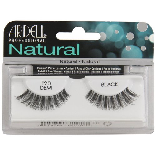 Ardell Fashion Lashes Strip Lashes, 120 Black (Pack of 6 Pairs)
