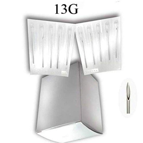 New Star Tattoo 100PCS 13G Steel Body Piercing Needles Supply
