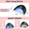 MelodySusie 48W LED UV Nail Lamp - Black, Energy Efficient, 365nm-405nm Wavelength, Compatible with Most Gels, 4 Timer Settings, Infrared Sensor, User-friendly Design, Widely Applications