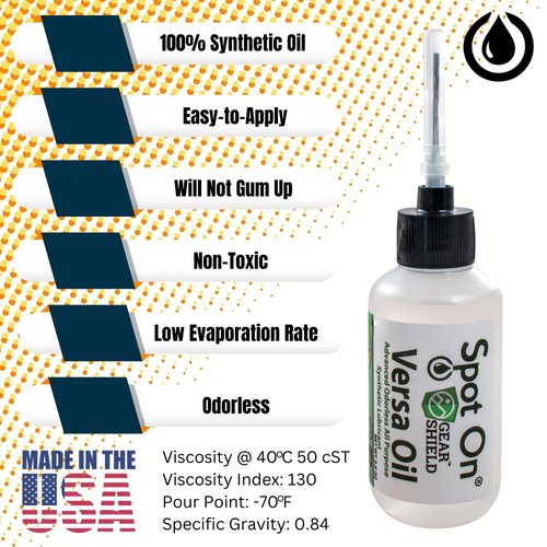 Spot On® Gear Shield Versa Oil Advanced Odorless All Purpose Synthetic Lubricant - 2 Pack